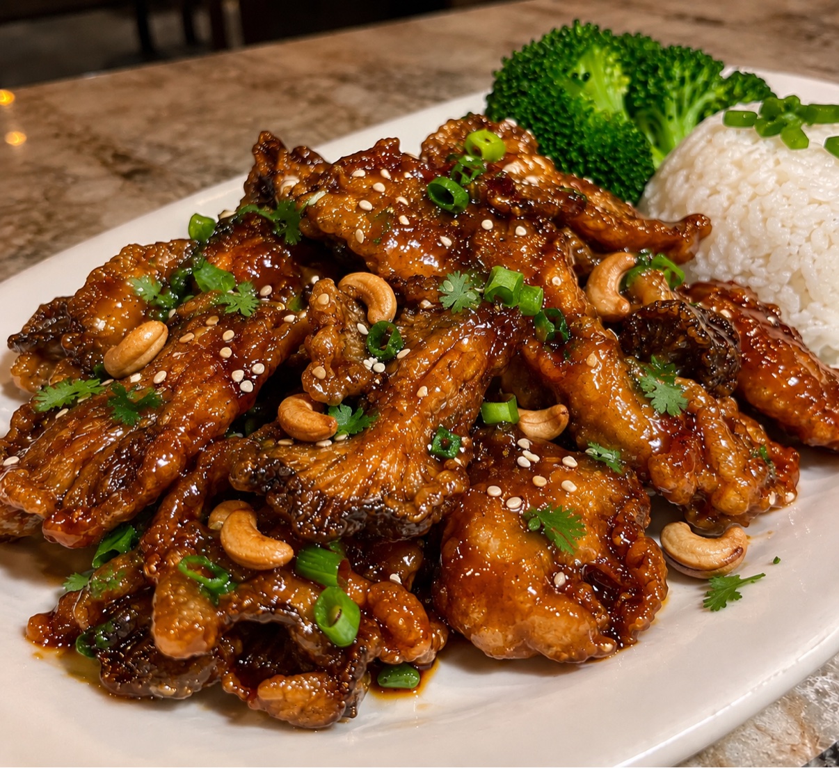 Vegan Caramel "Chicken"